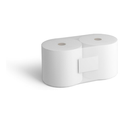 Rouleau de papier essuie-tout blanc 36 × 36 cm 2 plis 1000 feuilles/rouleau