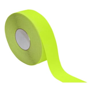 Rouleau de ruban antidérapant jaune néon 50mm longueur 18m