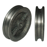 Rouleau d'oiseau Betz 470 fonte grise D.60mm Trgf.max.22kg rainure 8mm