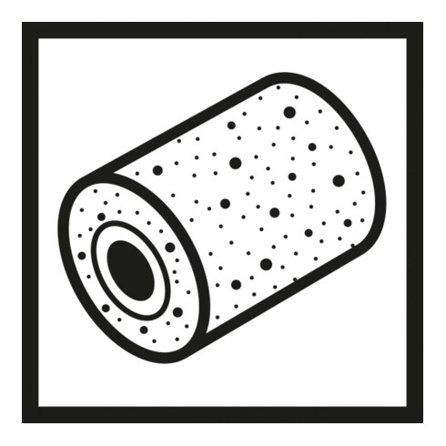 Rouleau abrasif en non-tissé Bosch pour finition satinée