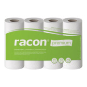 Rouleaux essuie-tout racon Premium K-2 l220xL250 mm env., 2 épaisseurs, perforé, blanc, 4 rouleaux par pack