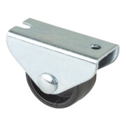 Roulette à caisson D.roue 25 mm cap.charge 35 kg matériau rouleau plastique avec