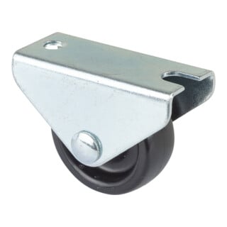 BS Roulette à boîtier en plastique avec plaque de fixation