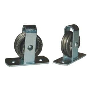 Roulette Betz 496 rainure en fonte grise 6mm avec plaque longitudinale et rainure tournée