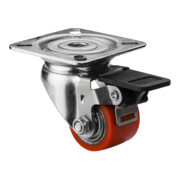 Roulette compacte A620.C10.035 Roulette pivotante avec frein BS Rollen