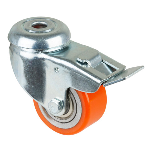 Roulette compacte A621.C10.050 Roulette pivotante avec frein BS Rollen