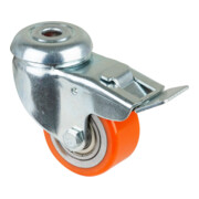 Roulette compacte A621.C10.050 Roulette pivotante avec frein BS Rollen