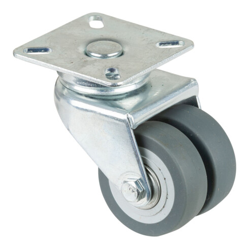 BS Rouleau double pour appareil Roulement à billes Caoutchouc