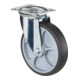 BS Roulette pivotante roue en caoutchouc thermoplastique-1
