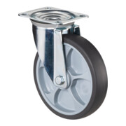 BS Roulette pivotante roue en caoutchouc thermoplastique