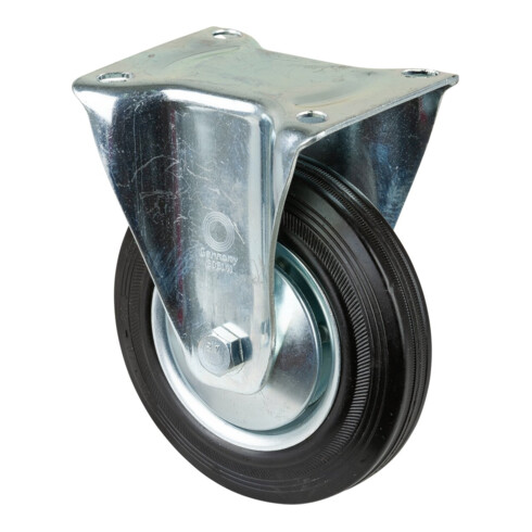 BS Roulette fixe Roue en caoutchouc