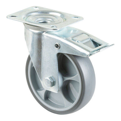 BS roues pivotantes roues pivotantes avec frein roue en caoutchouc thermoplastique