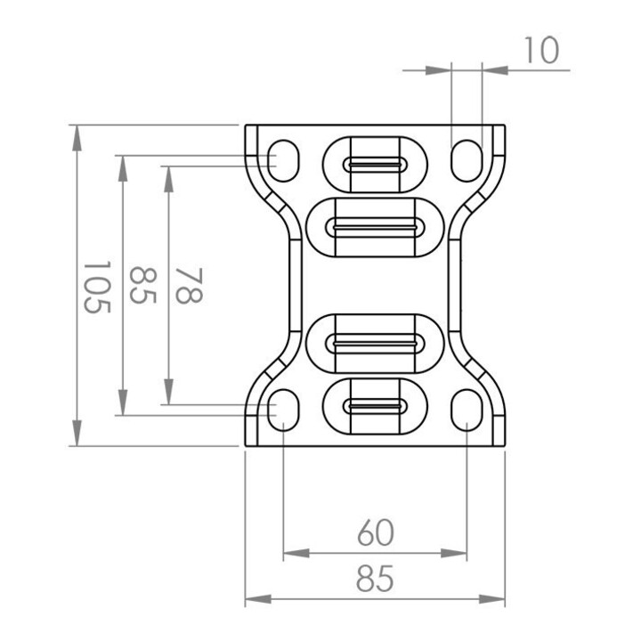 Roulette de transport LS410.B61.125 BS Rollen