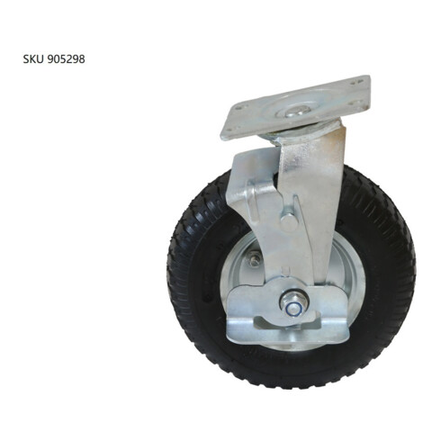 Roulette directrice STIER pour chariots à plate-forme rabattables STIER, capacité de charge 300 kg, avec pneumatiques