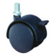 Roulette double en plastique ac blocage D.roue 50 mm cap.charge 40 kg avec goujo-1