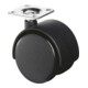 Roulette double en plastique D.roue 50 mm cap.charge 40 kg avec plaque de fixati-1