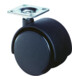 Roulette double en plastique D.roue 50 mm cap.charge 40 kg avec plaque de fixati-1
