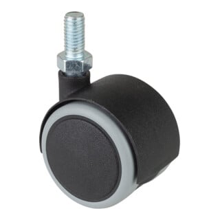 Roulette double en plastique F76.040.G08 BS Rollen