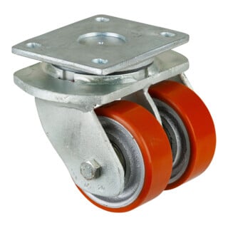 Roulette double pour charges lourdes S100.C10.100 Roulette pivotante BS Rollen