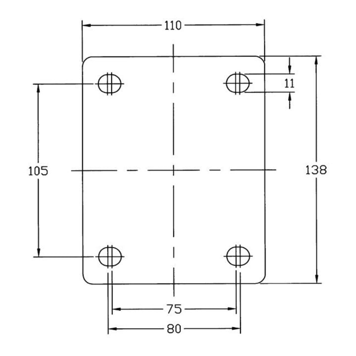Roulette double pour charges lourdes S100.C10.100 Roulette pivotante BS Rollen