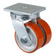 Roulette double pour charges lourdes S100.C10.150 Roulette pivotante BS Rollen-1