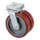 Roulette double pour charges lourdes S100.C10.401 Roulette pivotante BS Rollen-1