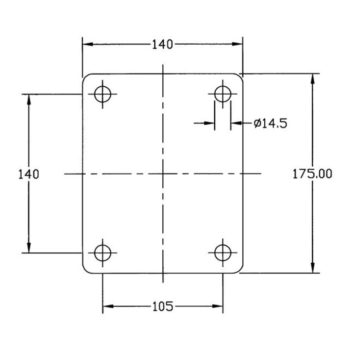 Roulette double pour charges lourdes S110.C10.150 BS Rollen