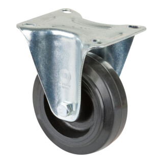 BS Roulette fixe B60 Pneus élastiques en caoutchouc plein