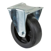 Roulette fixe BS Rollen, bandage élastique noir Ø 160 mm