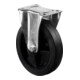 Roulette fixe BS Rollen, roue élastique noire Ø 125 mm-1