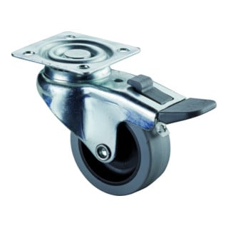Roulette pivotante avec frein BS Rollen
