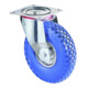 Roulette pivotante D.roue 400 mm cap.charge 200 kg avec plaque à visser corps de-1