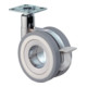 Roulette pivotante double design avec blocage BS Rollen 75mm 50kg PUR gris 47x47mm-1