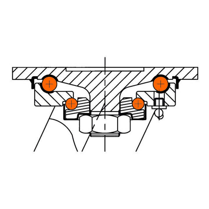 Roulette pour charges lourdes BS Rollen RR100.C10.100 roulette pivotante, diamètre de roue 100 mm