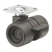 Roulettes doubles en plastique F391.038 BS Rollen-1
