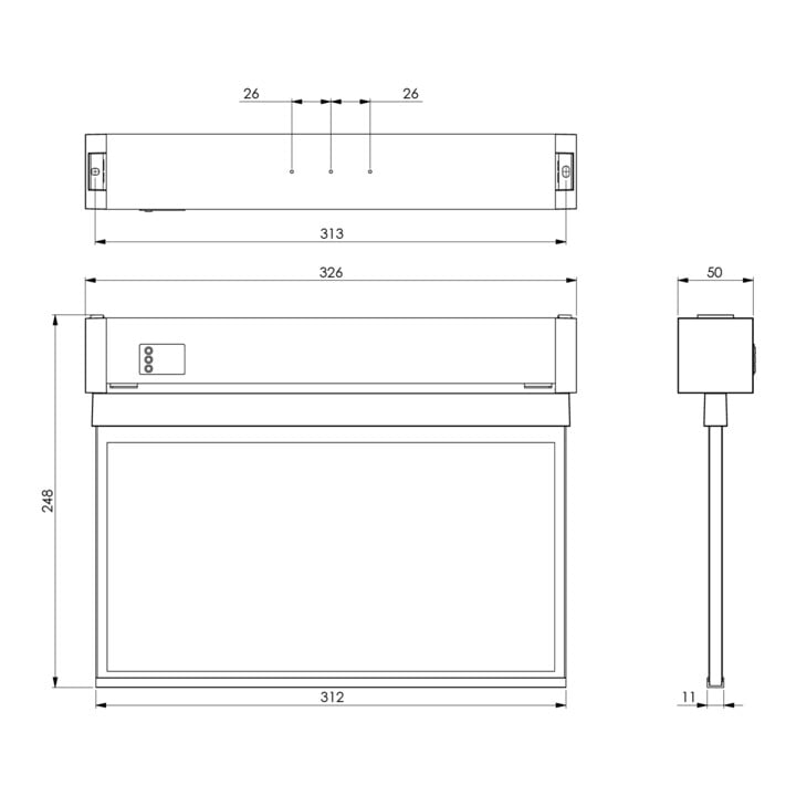 RP-Group Lampe de sécurité EB 3h sans fil KAXU403WL