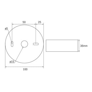 RP-Group Lampe de sécurité LED ILDL423SC plafond système à lentilles