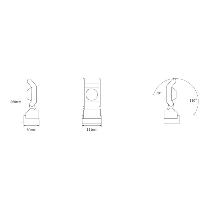 RP-Group LED-Handscheinwerfer HX inkl. Wandhalterung