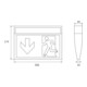 RP-Technik Lampe LED de signalisation de secours avec ensemble de pictogrammes KMU019ML