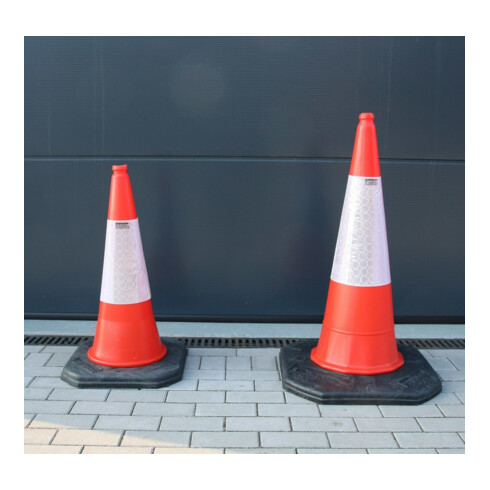 RS-GUIDESYSTEMS Cônes de guidage orange avec manchette réfléchissante Hauteur : env. 75 cm
