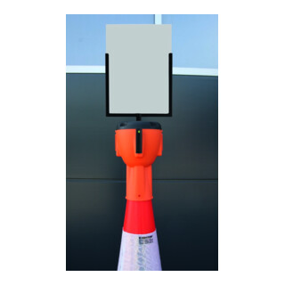 RS-GUIDESYSTEMS Panneau A4 format portrait noir, avec plexiglas pour ALCT-O