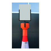 RS-GUIDESYSTEMS Panneau A4 format portrait noir, avec plexiglas pour ALCT-O