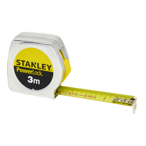 Ruban à mesurer Stanley Powerlock plastique 3m/12,7mm