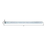 Ruban à obturateur L.800x16x45mm S.5mm D.16mm STA galv.gelb verz.rd GAH-3