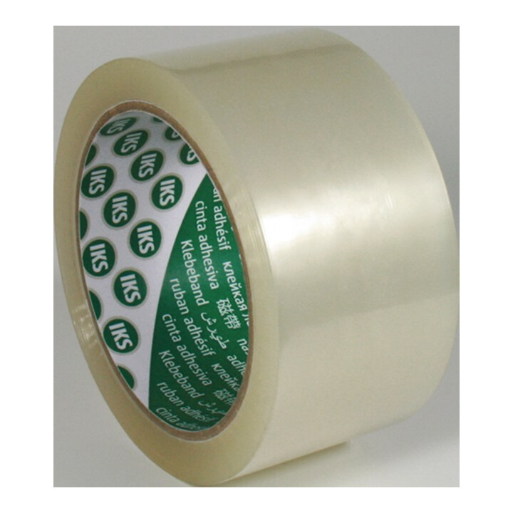 Ruban adhésif d'emballage en PP F29 incolore L. 66 m l. 50 mm Rouleau IKS