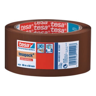 Ruban adhésif d'emballage en PP tesapack® 4024 chamois L. 66 m l. 50 mm Rouleau