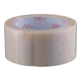 Ruban adhésif d'emballage en PVC incolore L. 66 m l. 50 mm Rouleau