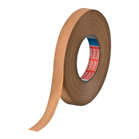 Ruban crêpé tesakrepp® 4319 fortement crêpé marron clair L. 50 m l. 30 mm Roulea