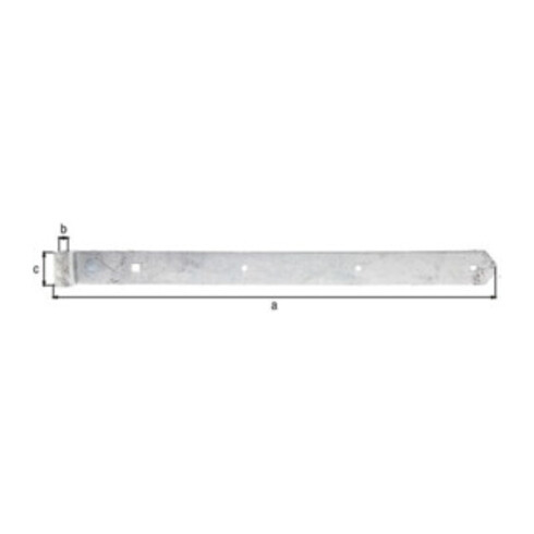 Ruban d'atelier 500xD.13x40mm acier brut feuerZN