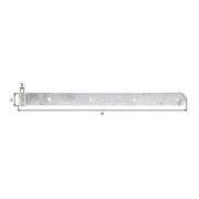 Ruban d'atelier 500xD.13x40mm acier brut feuerZN-3